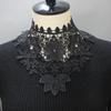 Perfect Match Women Lace Floral Fake Collars Ladies Shirts Detachable Collar White Black Embroidery Necklace False Collar Shawl Decorative