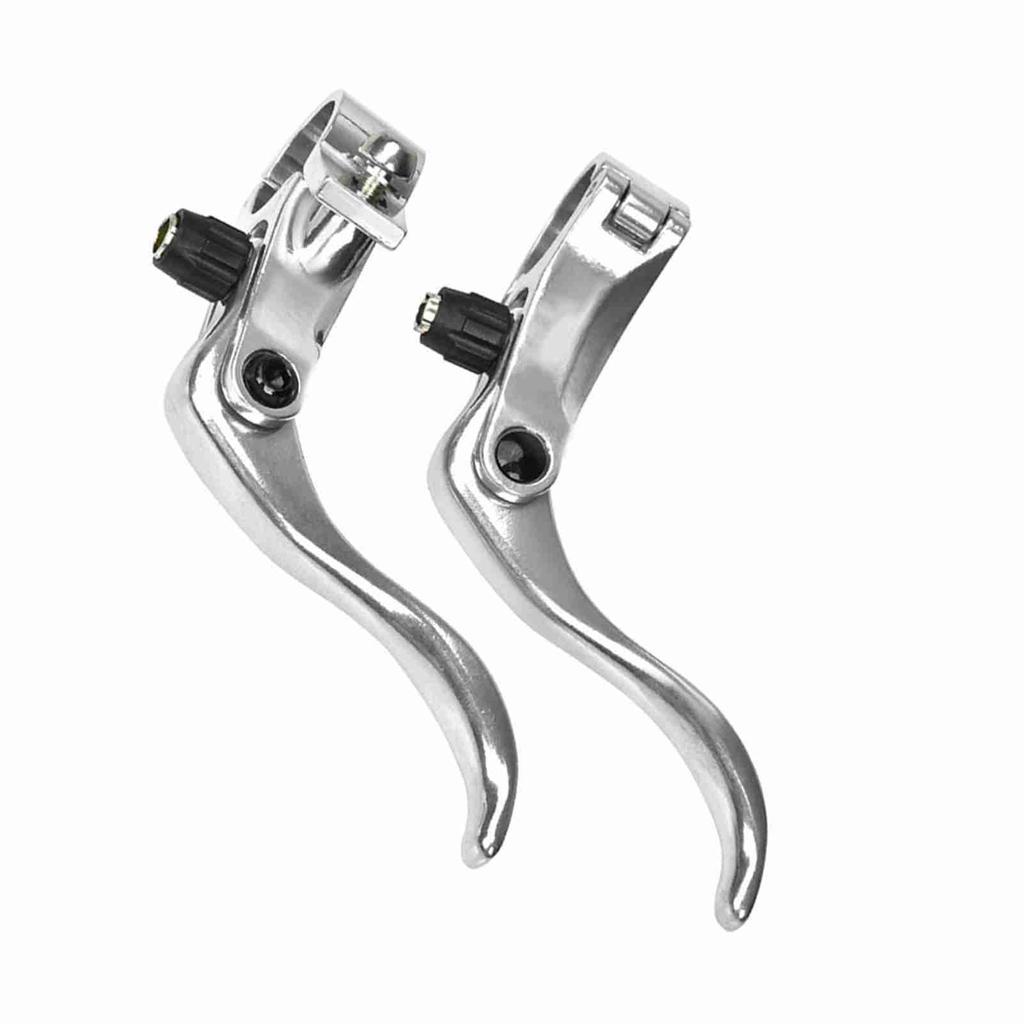 1pair Aluminum Alloy 24mm Mountain Bike Disc Brake Bar Handle   Cycling Accessory (Black)