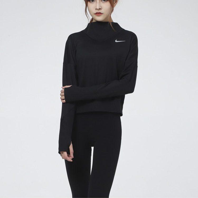 Nike Drop Shoulder Sleeve T Shirt Women's Black DA1057-010