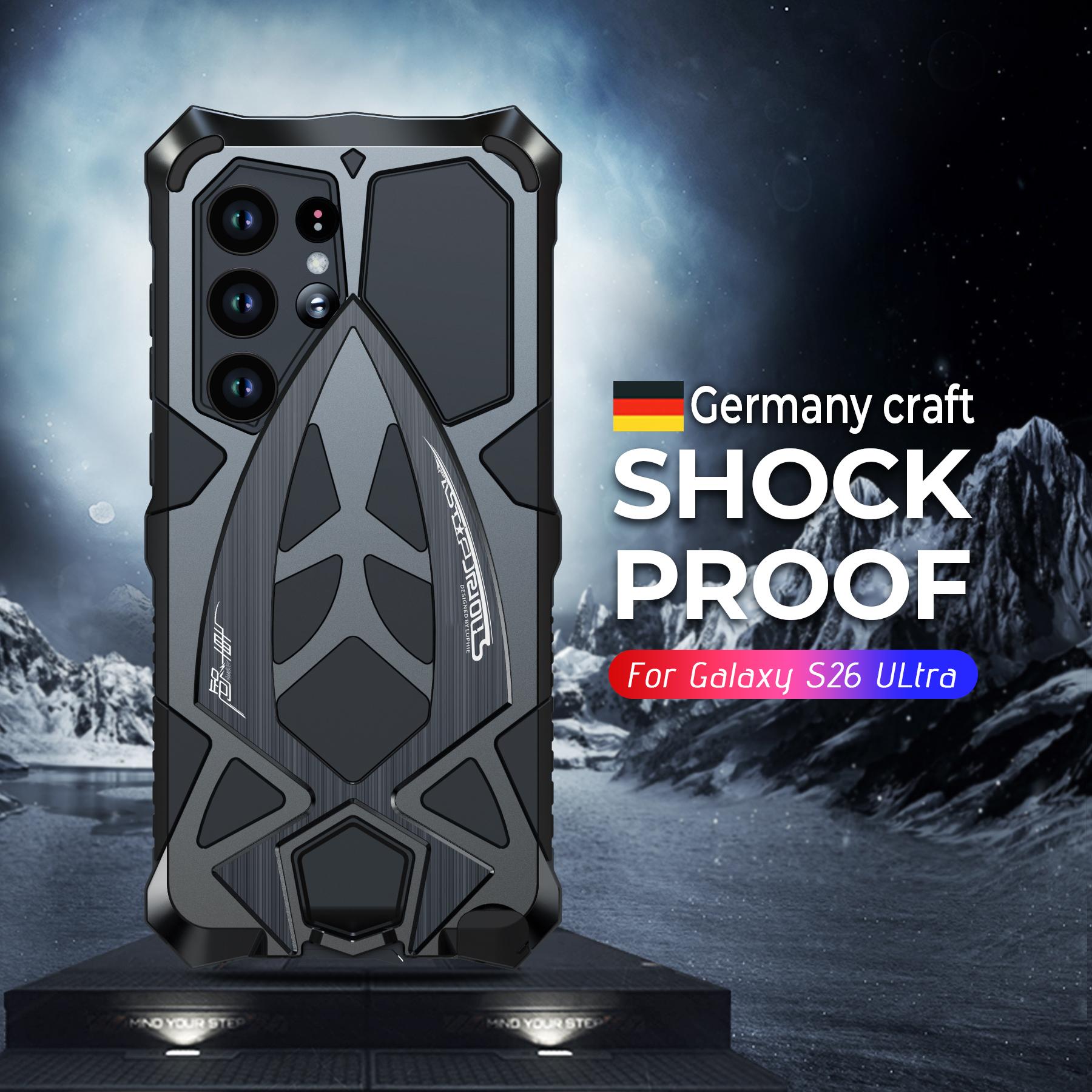 For Samsung Galaxy S26 Ultra Rugged Phone Case Military Grade Shockproof Armor Cover Shell Metal Silicon Fundas in retailer box&Galaxy S26 Ultra