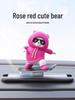 2025 Cross-Border Car Dashboard Bear Skateboard Ornament - Moving Cartoon Little Bear Decor