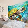 Cartoon Sea Turtle Artwork Tapestry Room Decoration Wall Hanging for Living Room Bedroom, Dormitory, Birthday and Christmas Gifts