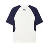 Fila Fashionable Versatile Knitted Short Sleeve T-Shirt Men Tops Cloud-Mushroom-White F11M519101FWT