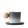 Light Luxury Ceramic Coffee Cup And Saucer Set, Small Fresh Water Cup Design Sense Cup Creative Afternoon Tea Household