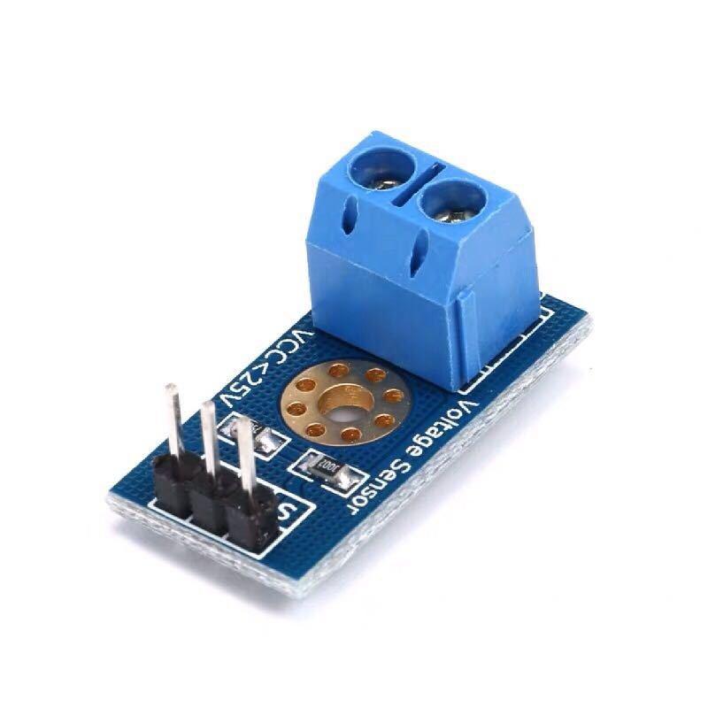 1/5/12Pcs Voltage Sensor Module Dc 0 25V Voltage Detection Board Terminal Block For Electronic Diy Projects