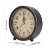 Small Alarm Clock European Retro Style Silent Ticking Desk Clock for Home Living Room Dining Table Decoration Ornaments