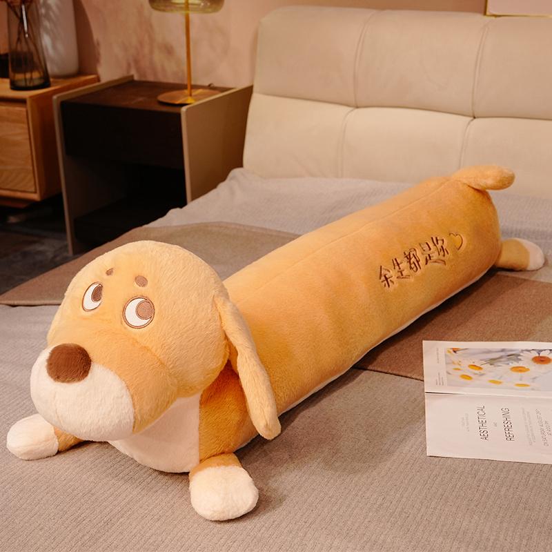 Kawaii Dackel Hund Stofftier Plüsch Langer Hund Körperkissen Niedlich Lustig Große Dackel Spielzeuge Plüschtiere Dekor Weihnachtsgeschenk 100cm