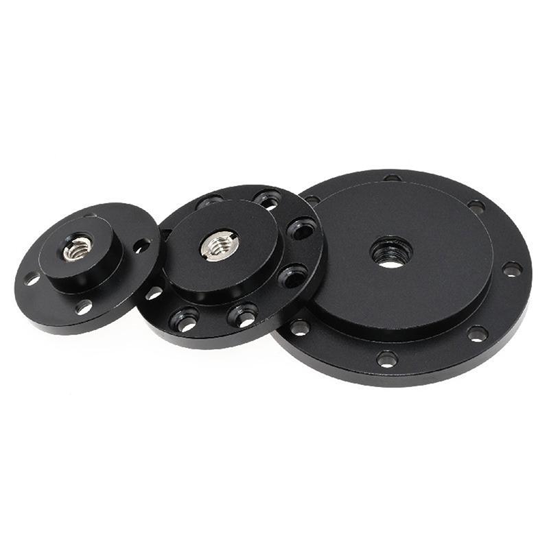 Sko Montering Metalplade Vægmontering 1/4 3/8 Tomme Gevind Stativ Adapter Holder Til Projektor Skærm Camping Lys Blitz Kamera