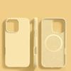 Custodia magnetica per telefono in silicone liquido originale grigio titanio per iPhone 16 15 14 13 Pro Max Plus magsafe ricarica cover posteriore morbida