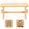 Tabouret en bois marchepied - SPRINGOS - WF0001 - pin naturel - non verni - 39x19x20 cm