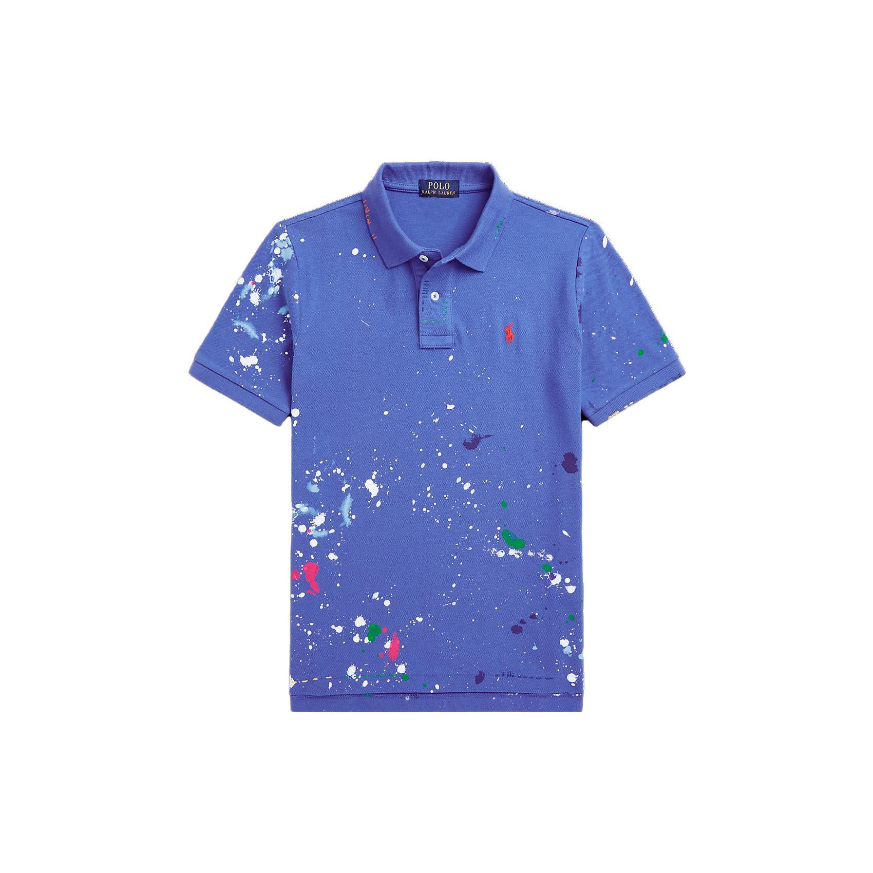 

Polo Ralph Lauren Футболка с коротким рукавом, квадратный вырез, с пятнами краски, детская, синяя CWPOKNIY8020737-300 XL