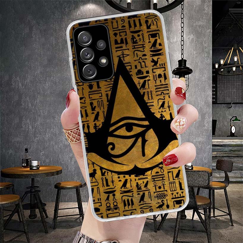 Egypt Nefertiti Anubis Ankh Pharaoh Soft Phone Case For Samsung Galaxy A13 A14 A15 A16 A17 A53 A54 A55 A56 A57 A33 A34 A35 A36 A