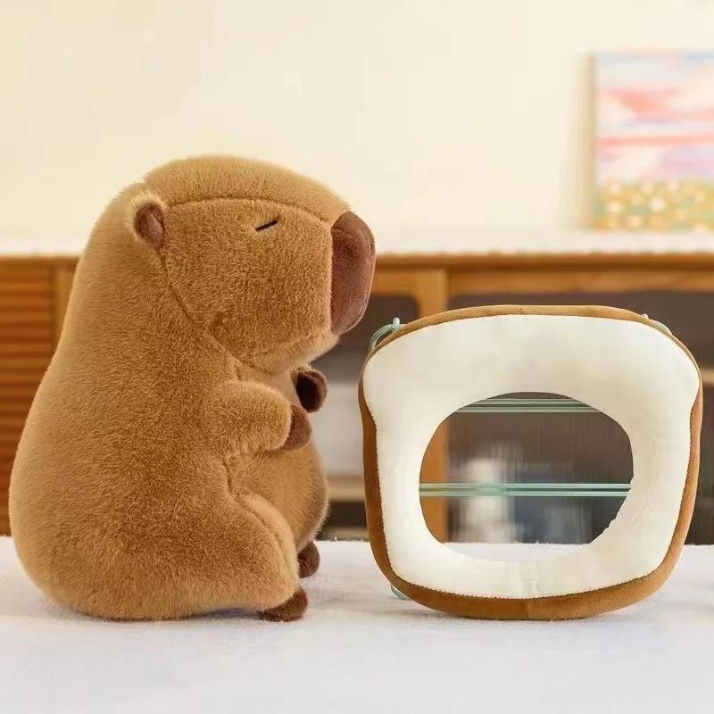 Cute Capybara Peripheral Plush Doll  Capibara Plush Doll Giant Kawaii Stuffed Animal Doll  Children Kids Birthday Gift Toys
