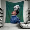 C Ronaldo Wall Tapestry Aesthetic Wall Hanging Printed Fabric Blanket Decorative Tapestries for Bedroom Living Room Home Decor