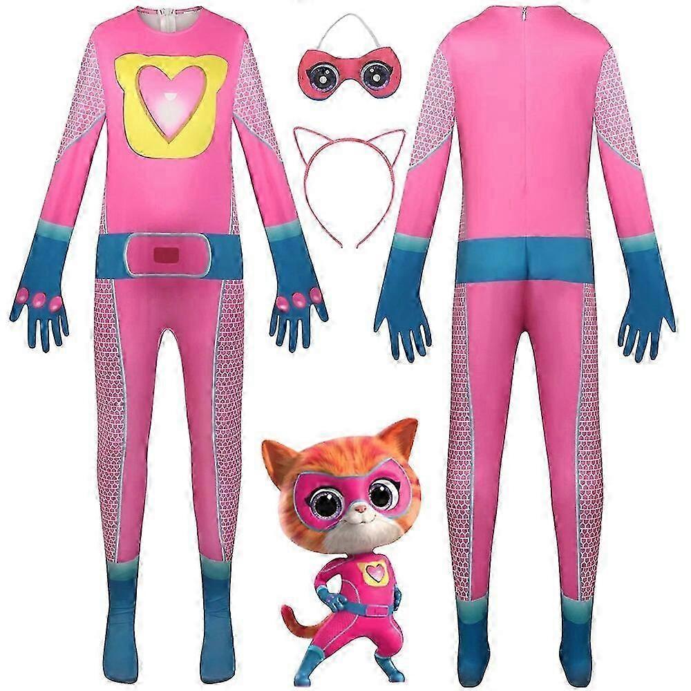 Anime Super Kaķēni Kaķu Cosplay Jumpsuits