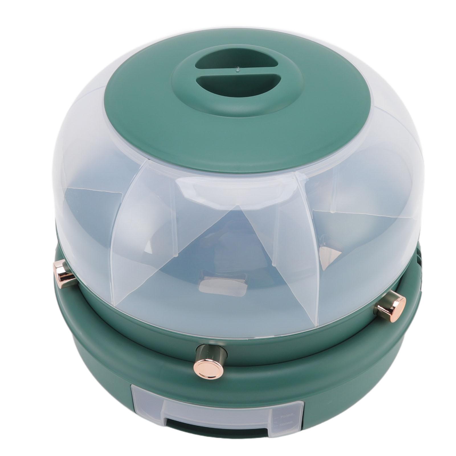 

Stackable Grain Storage Container Single Layer 6 Grids Rotating Rice Dispenser for Kitchen Organization