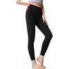 Li Ning Fitness Series Antibacterial Brand Logo Stitching Elastic Band Sports Long Pants Women bottoms AULW014-3