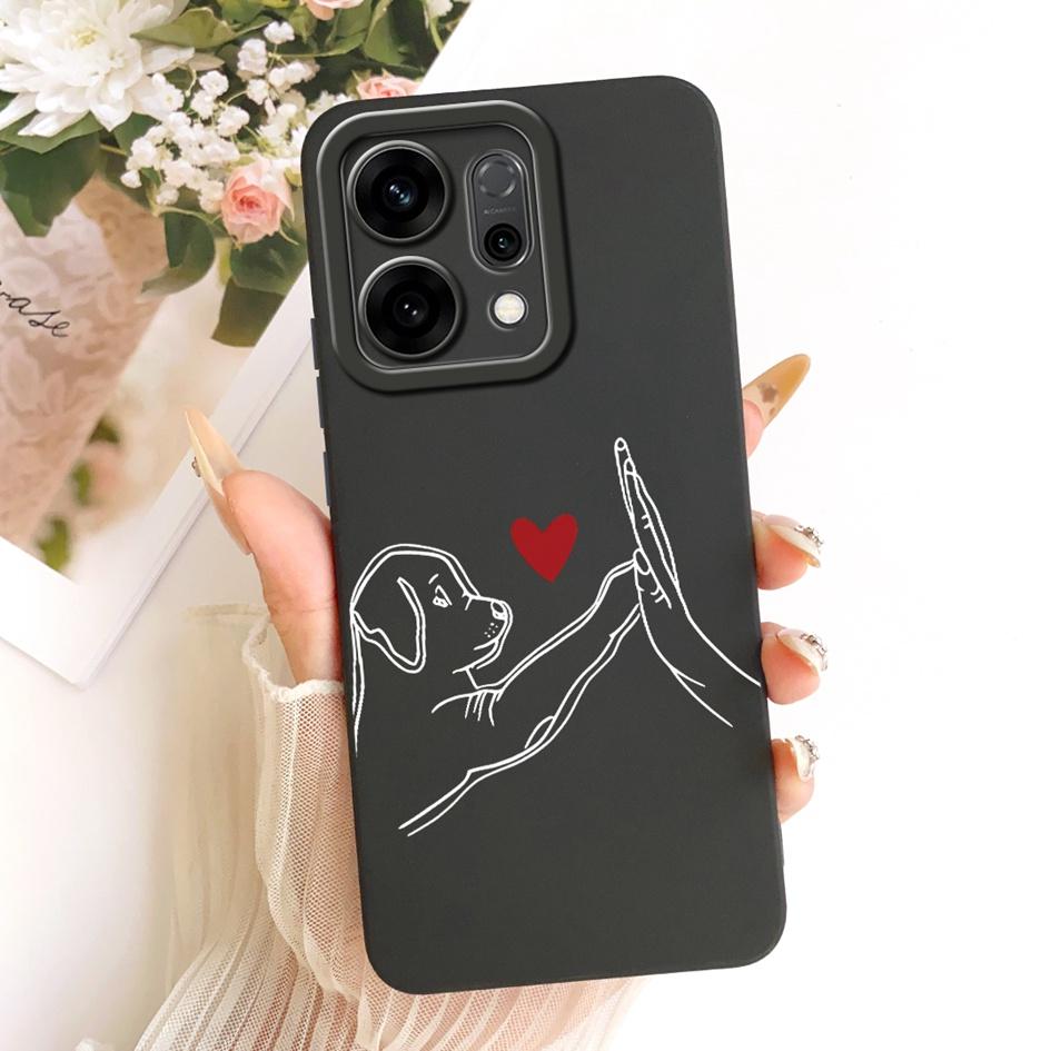 Cute Cartoon Phone Case For OPPO Reno 14 Cover Reno14 Pro Shockproof Silicone Funda Matte Bumper on OPPO Reno14Pro 5G Soft Shell