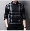 Hengyuanxiang Men's Autumn Plaid Long Sleeve Iron-Free Casual Shirt