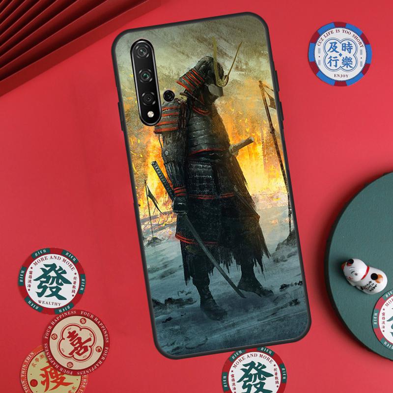 Japanese Samurai Art For Huawei Nova Y73 Y72 Y61 Y91 Y90 Y70 Y60 12s 12i 11i 8i 9 10 SE P60 Pro P30 P40 Lite Case