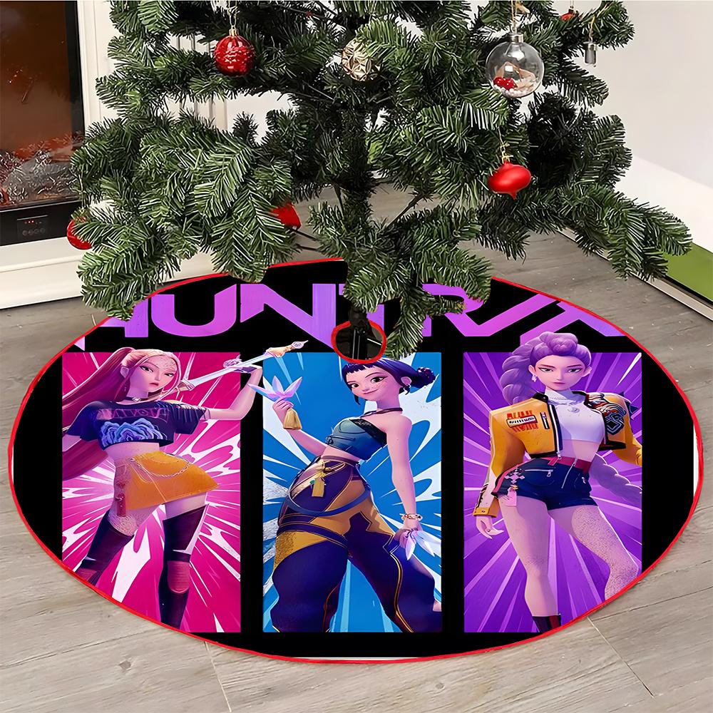 Christmas Tree Skirt Decoration For Home Xmas Tree Decorations Skirt Ornament Festive Holiday Party Decorations Indoor Outdoor