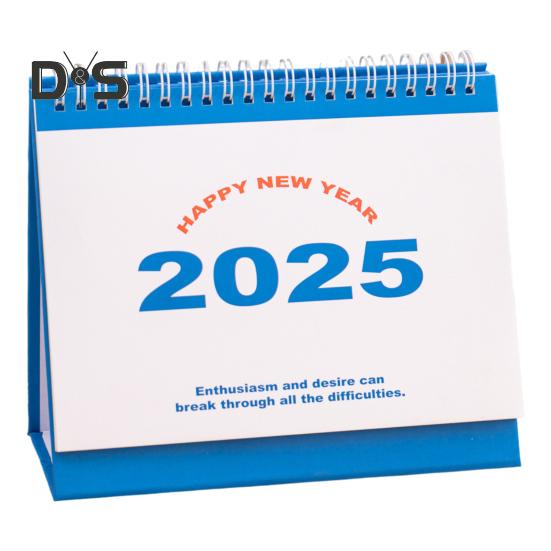 2025 Small Desk Calendar Standing Flip Desktop Calendar Monthly Planner Time Management Organizer for Home Office School