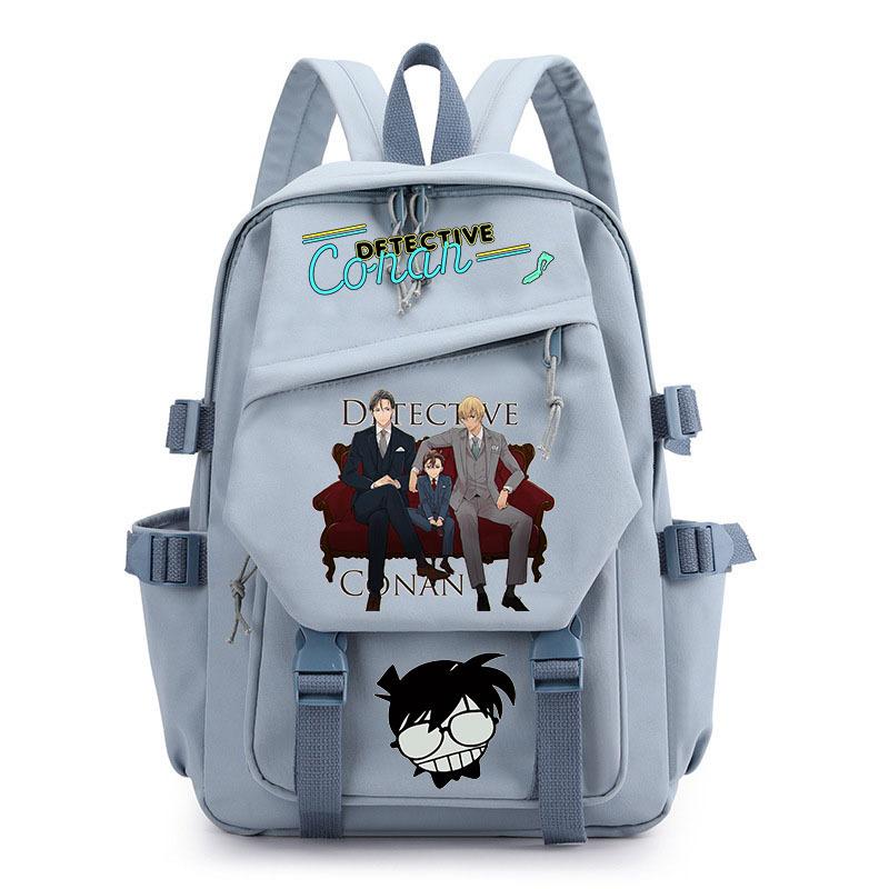 Anime Conan schoolbag children's backpack primary school bag male and female junior high school students college students campus backpack