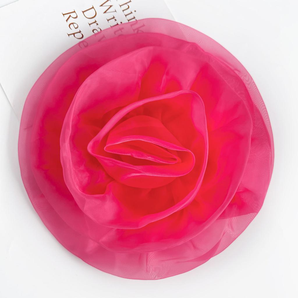 Color Organza Three-Dimensional Flower Corsage Decorative Cloth Sticker Handmade Diy Jewelry Accessories Simulated Flower Clothing Accessories