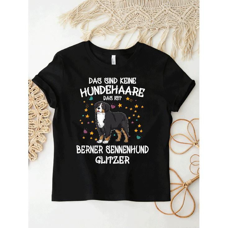 Bernese Mountain Dog Glitter Dog Holder Gift Dog Fun T-Shirt for Men Women Unisex All Season Funny T-Shirt