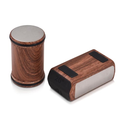 Rolling Knife Sharpener, Removable Rolling Knife Sharpening System with 15- and 20-Degree Magnetic Knife Sharpening Supports, Brown