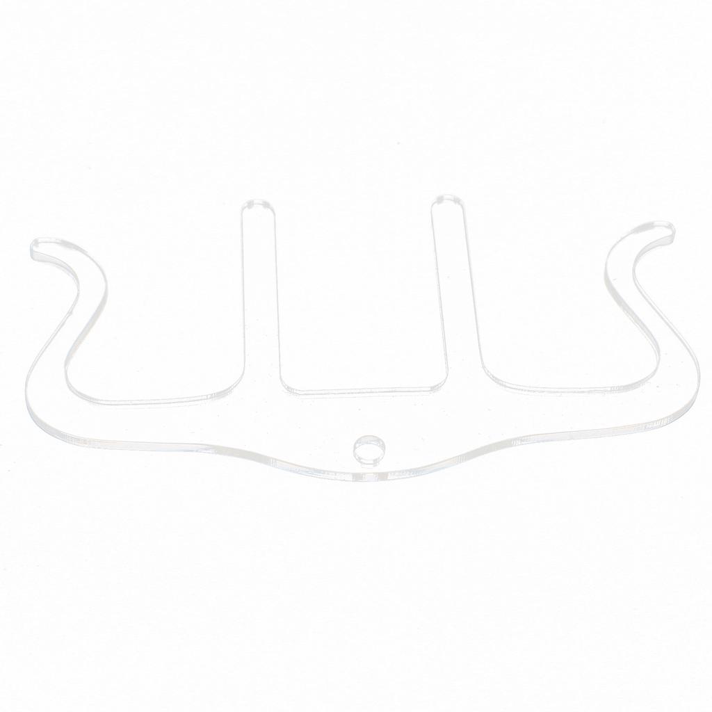 Music Book Clip Stand Page Holder M Shape Plastic Instrument Accessories for PianoTransparent