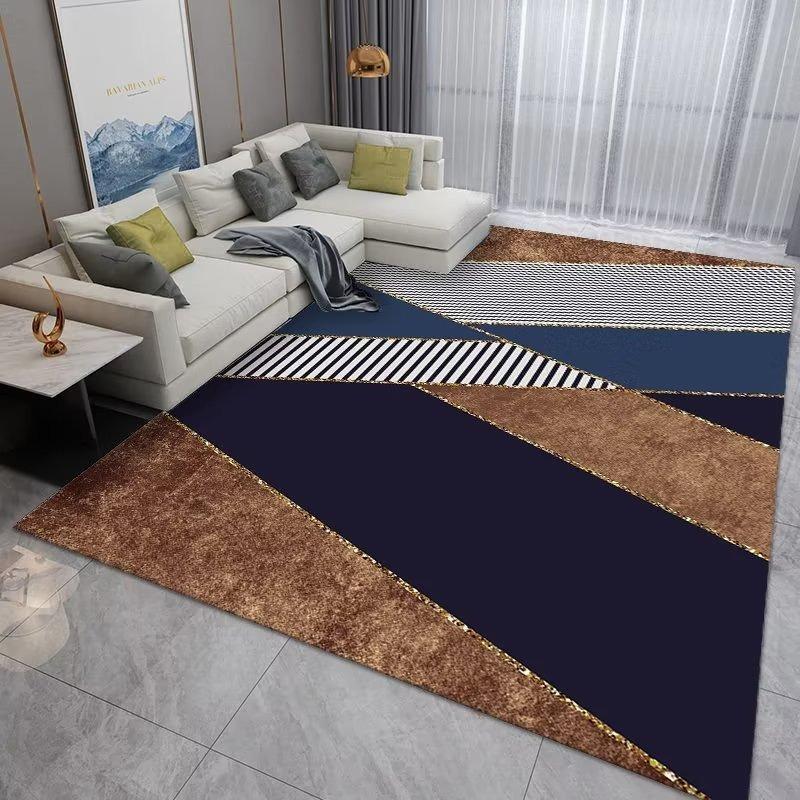 

Модний килим у європейському стилі для вітальні, під диван, для спальні, приліжковий, килимок біля вхідних дверей, нековзкий, легка розкіш, простий, домашній декор, килим 40x60cm