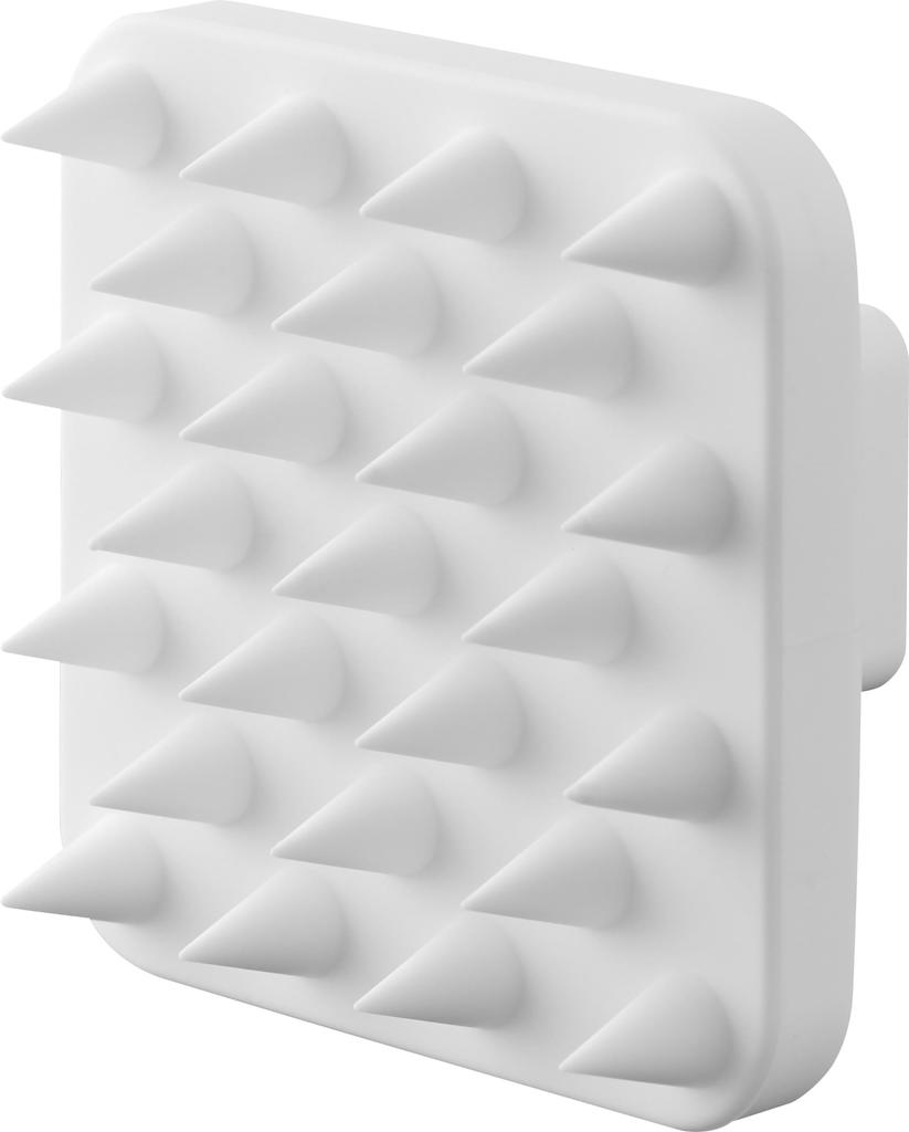 Yamazaki Magnetic Scalp Massage Brush with Soft W7 X D7 X Floating Scalp Head Product 1769 Handle, Type, White, Approx. H5cm, Tower, Storage, Brush,