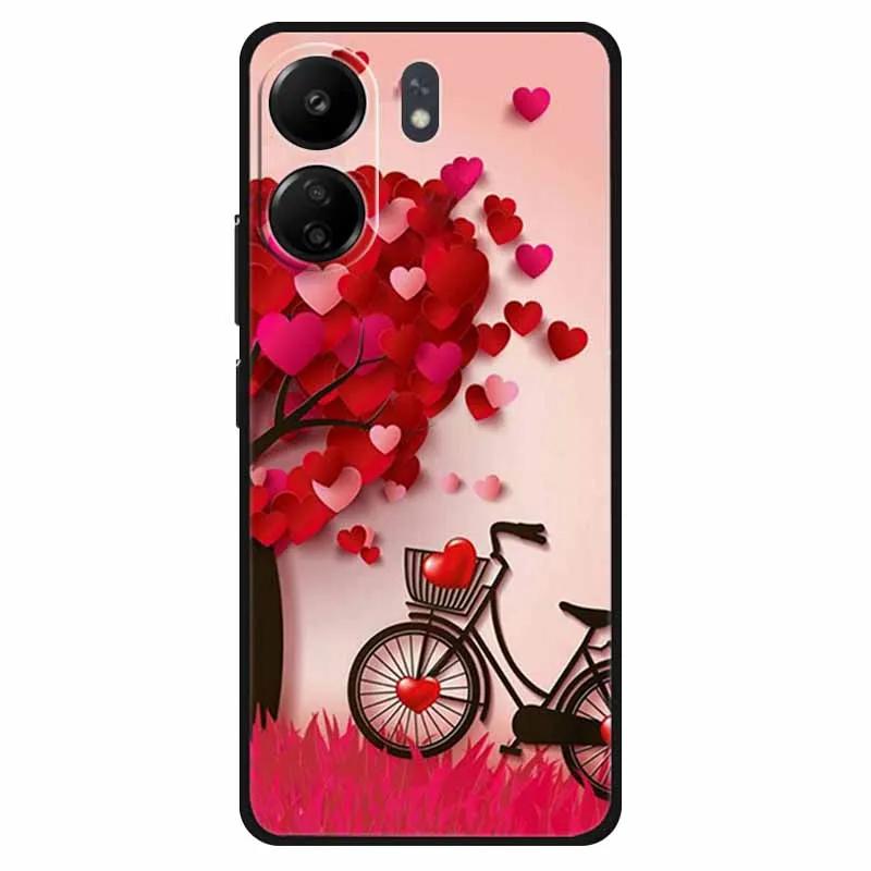 Funda For Xiaomi Poco C65 Case Soft Lion Wolf Black Shockproof Back Cover for Poco C65 C 65 Soft Case Poco C65 Cool Soft Bumper
