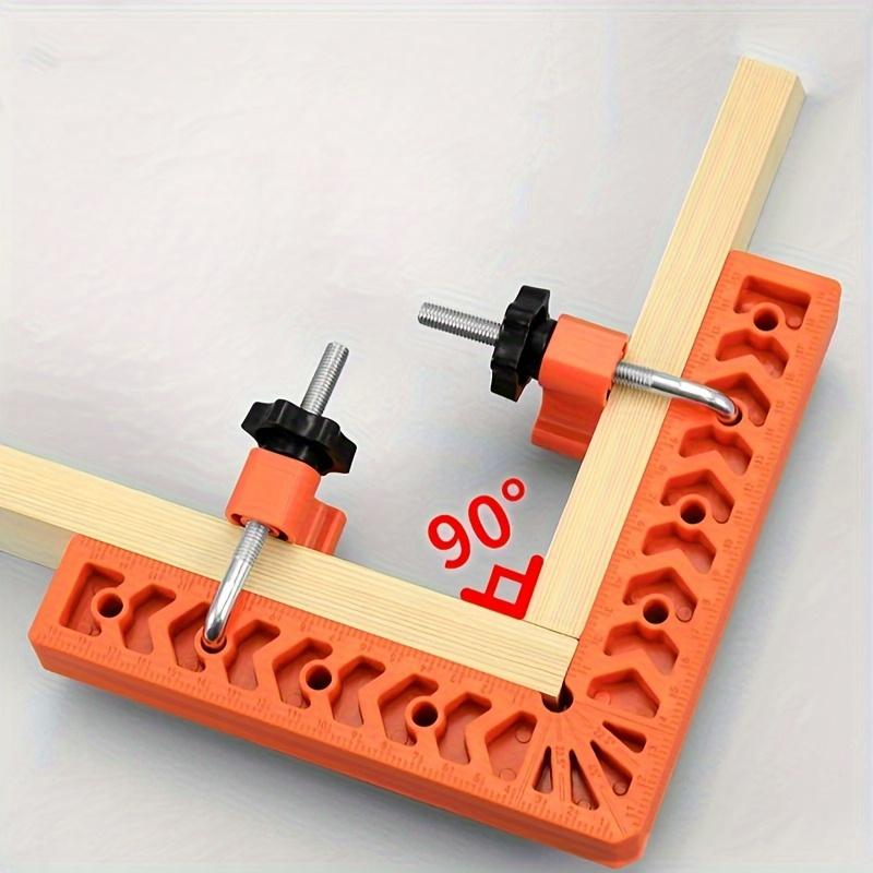 4SET 90 Degree Right-Angle Ruler Measuring Tools Woodworking Right Angle Auxiliary Positioner Jointing Tool Clamping Fixture