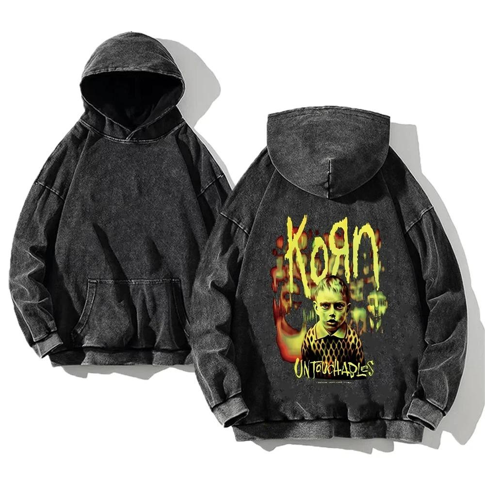 Retro Fashion Graphic Print Hip Hop Hoodie for Men Y2k Punk Casual Loose Pullover Women Streetwear Sweatshirt Hoodies