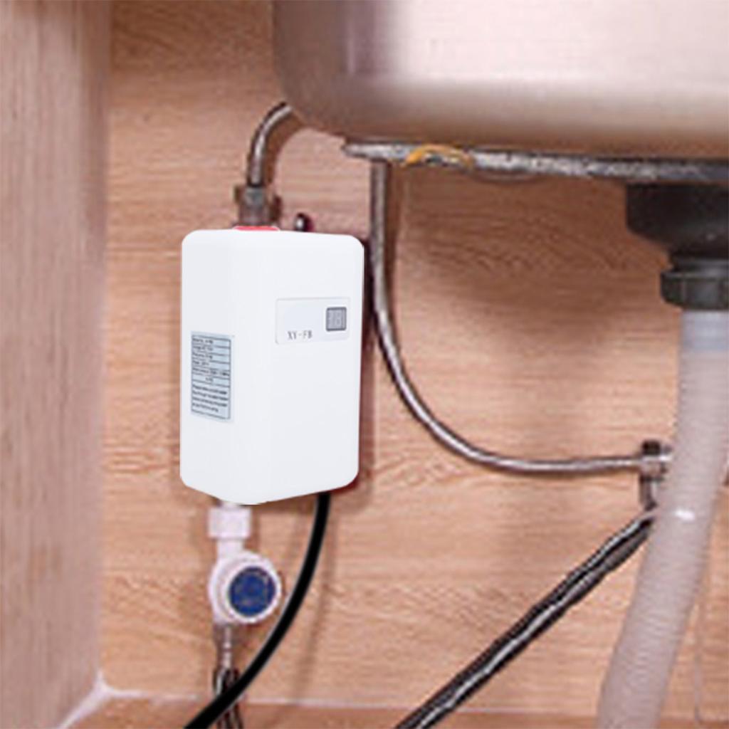 3000W Electric Tankless Instant Hot Water Heater Bathroom Kitchen