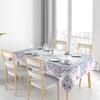 Modern Floral Tablecloth Set: Premium Printed Table Cloths For Dining Rooms In 5 Different Sizes Decorative Flower Design Placem