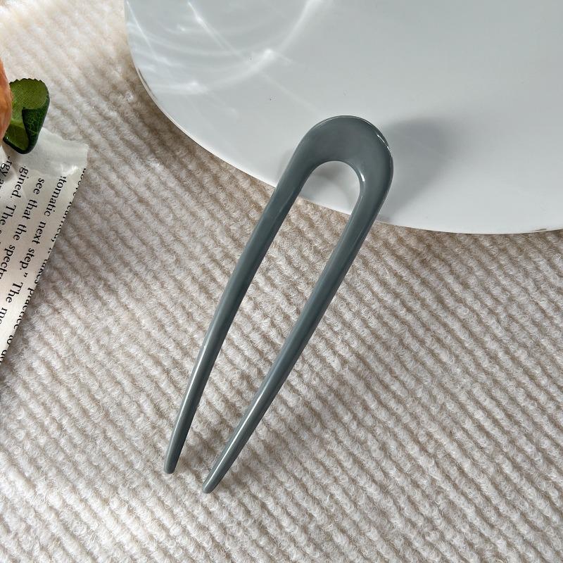 Elegante Haarnadel in U-Form im chinesischen Stil, schlichte Dutt-Haarspange, Haarnadel, Kopfschmuck