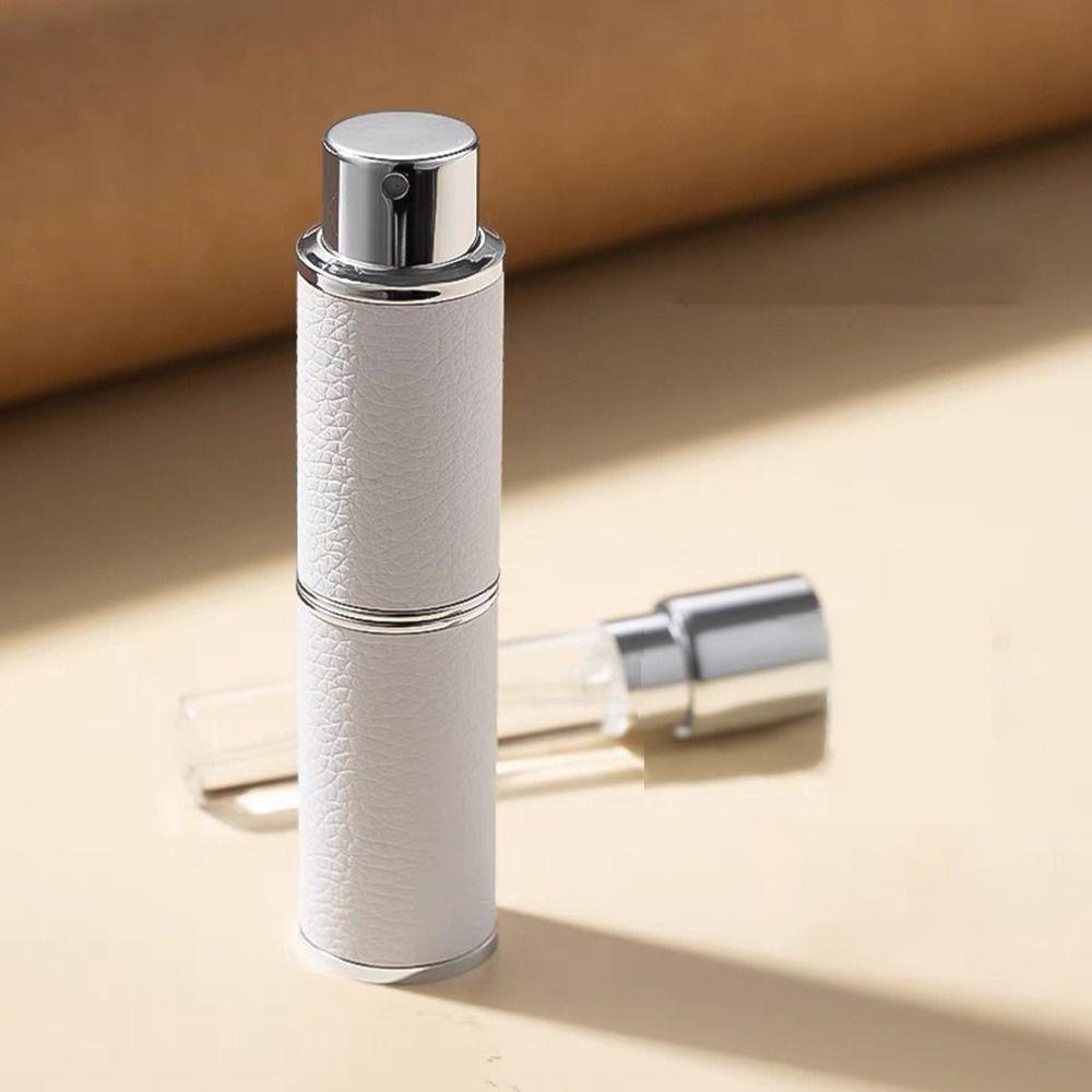 Leather Perfume Bottle Atomizer Refillable Perfume Dispenser Rotating Spray Pump Bottle Women