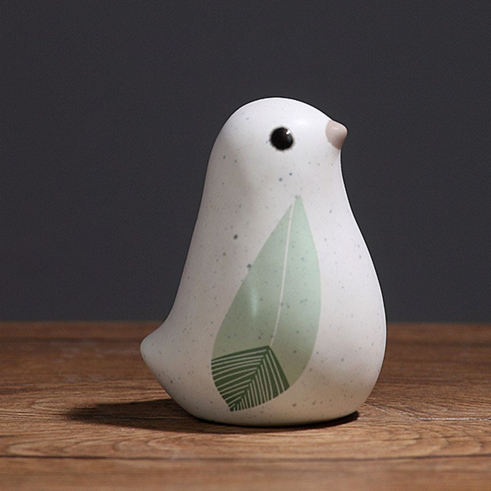 Home Living Room Crafts Table Decoration Ceramic Ornaments Bird Statue Background Decor Ceramic