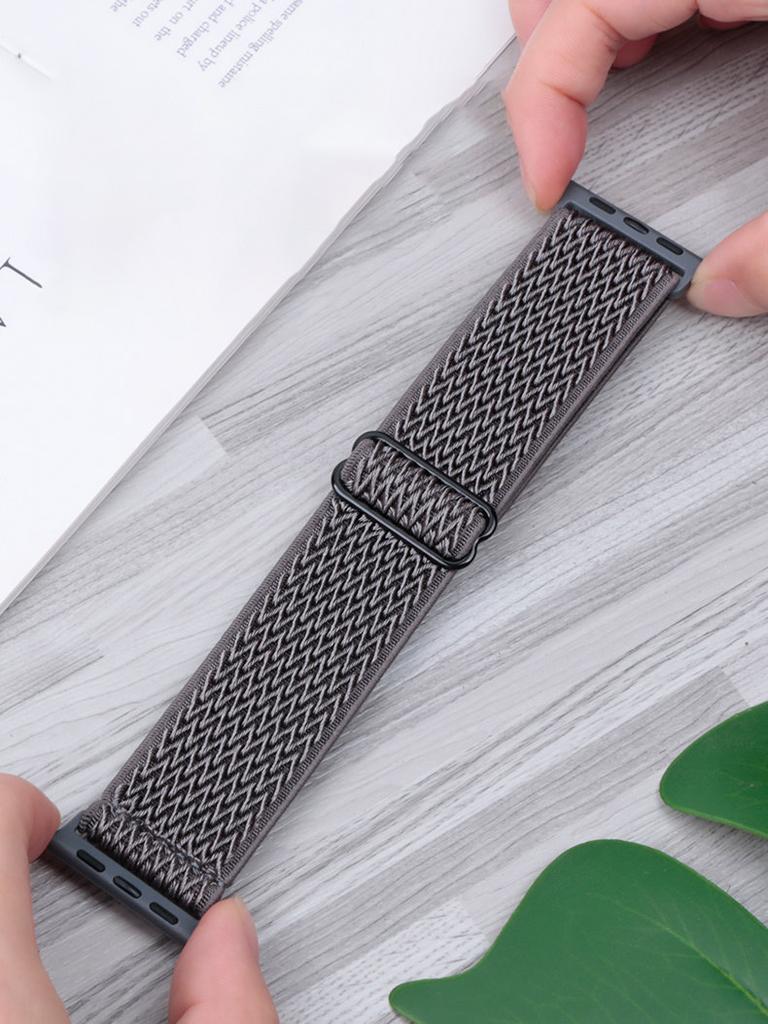 Stretchy Nylon Band for Apple Watch Series 11 10 Ultra 3/2 SE 42mm 38mm 46mm 41mm 45mm 49mm Adjustable Sport Strap for Women Men