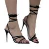 New fashion sandals women's large size stiletto high heel strap catwalk style summer women's sandals