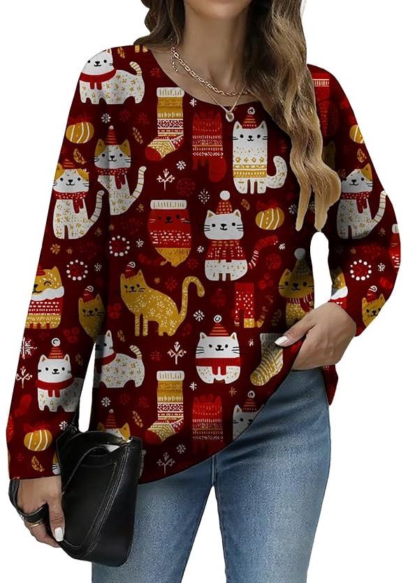 Deer Pattern Pullover Sweater