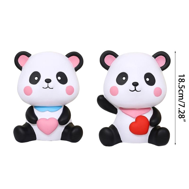 Cartoon Panda Money Box Piggy Banks for Kids Child Adult Gift Cartoon Animal Coin Banknotes Cash Safe