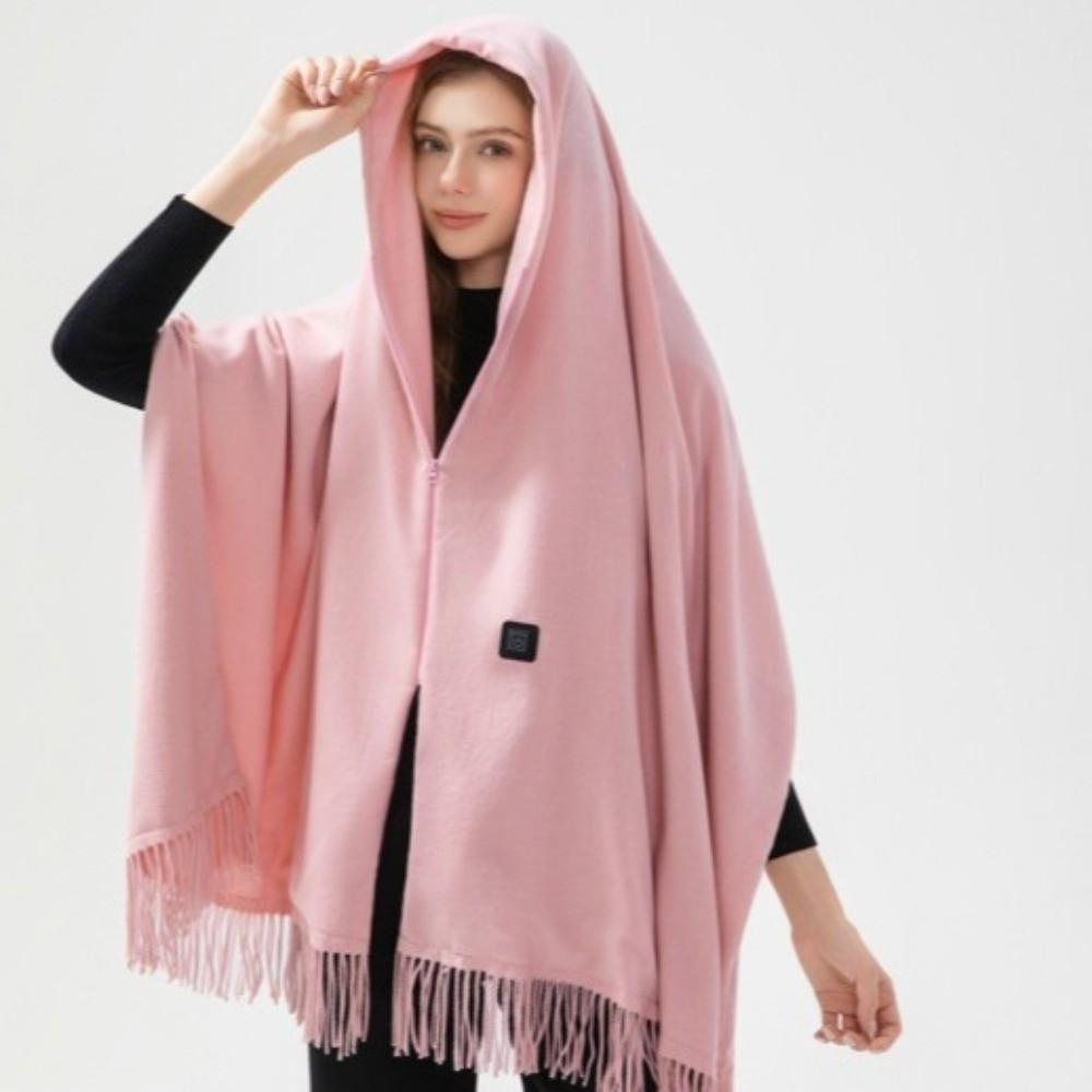 3 Heated Level USB Heating Shawl Portable Thermal Blankets Versatile Long Cape Style Shawl Indoor