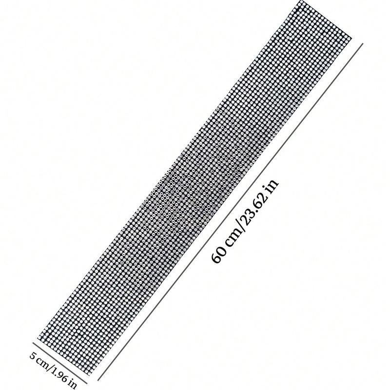 Sparkling Diamond Design Car Door Sill Protector Sticker, 1 Piece, for Car Door/Single Door
