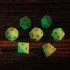 Natural Luminous Stone Dice Multi-faceted Dice Different Sizes Digital Number Dice DIY Board Game Kids Educational Toys