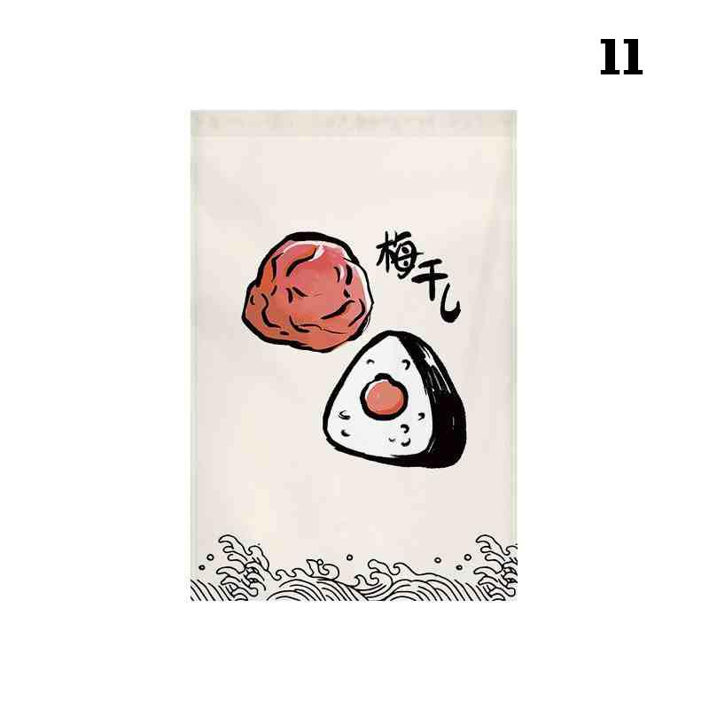 Japanese Style Door Head Half-curtain Kitchen Partition Cuisine Izakaya Sashimi Seafood Bistro Restaurant Decor Short Curtains