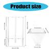 Acrylic Table with Clear Top Elegant Living Room Furniture Transparent Storage Rack for Office or Residential Use
